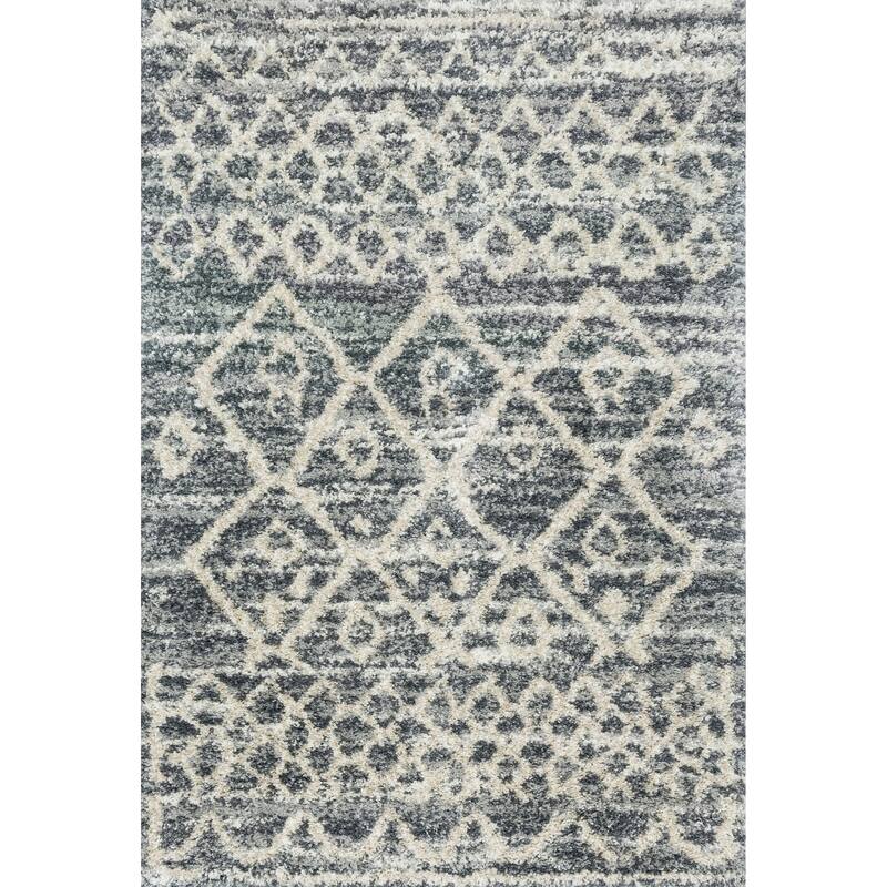 Alexander Home Diamond Moroccan Shag Area Rug