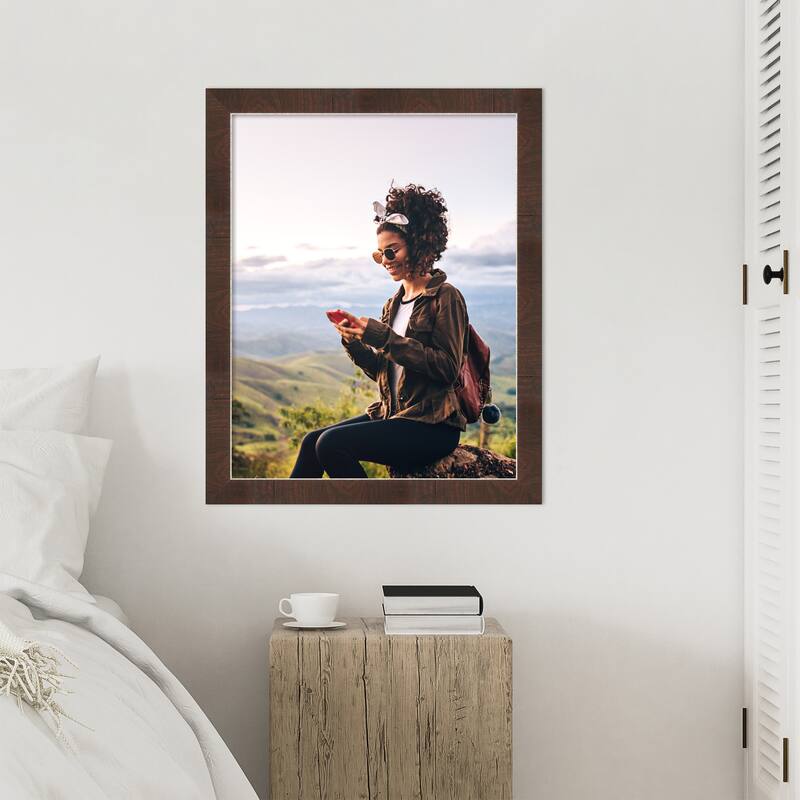 Wildwood Brown Narrow Framed Picture Frame, Photo Frame