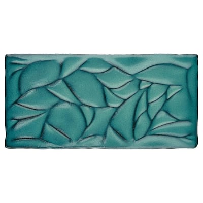 Merola Tile Antic Sensations Lava Verde 3" x 6" Ceramic Wall Subway Tile