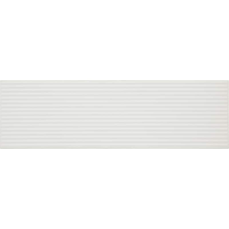 Daltile Stencil 4" x 12" Glazed Porcelain Linear Wall Tile (30 PC Per Carton) (8.72 SQFT Per Carton) - White
