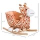 preview thumbnail 10 of 9, Plush Giraffe Rocking Horse with Song, Safety Belt, and Soft Plush Body for Kids 18+ Months