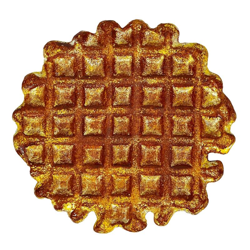 Belgian Waffle Cast Iron Trivet Plaque 8.25" Kitchen Decor Zeckos - 8 X 8.25 X 0.75 inches