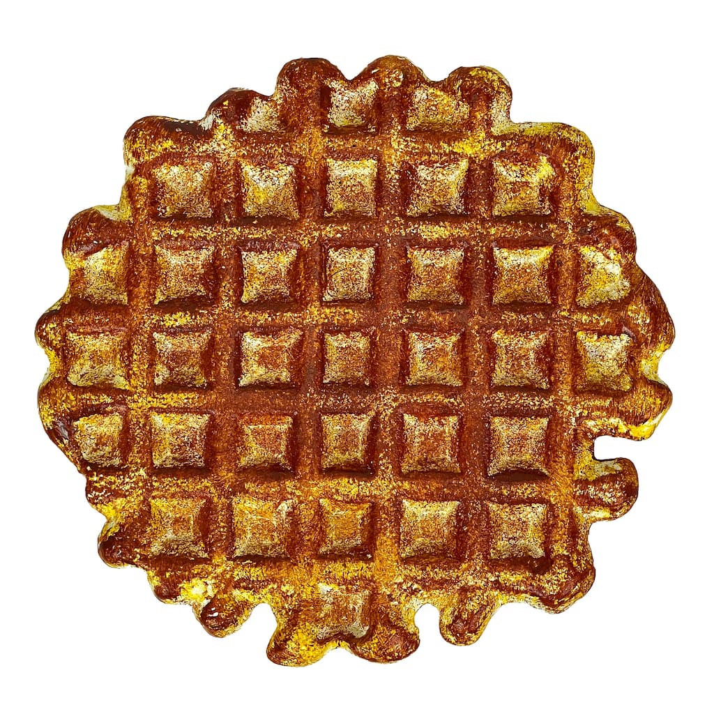 Belgian Waffle Cast Iron Trivet Plaque 8.25" Kitchen Decor Zeckos - 8 X 8.25 X 0.75 inches