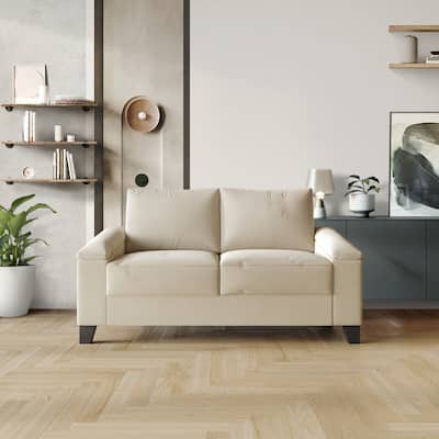 CraftPorch Simple Style Linen Upholstered Loveseat