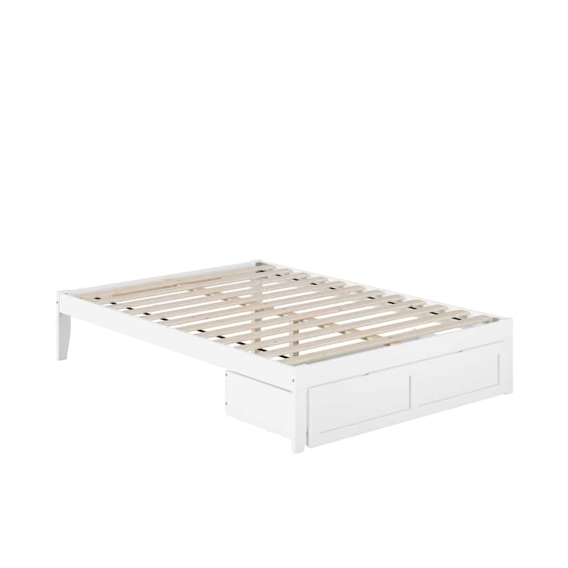 AFI Colorado Platform Bed with Foot Drawer and Charging Station