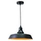 preview thumbnail 8 of 12, Dorado Bronze Outdoor Farmhouse Pendant Ceiling Light - 15-in W x 8.5-in H x 15-in D