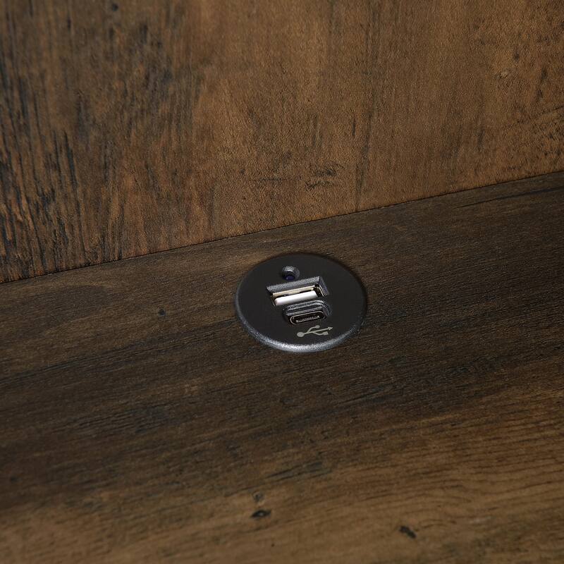 Geary 3-shelf Bookcase USB and Lockable Drawer