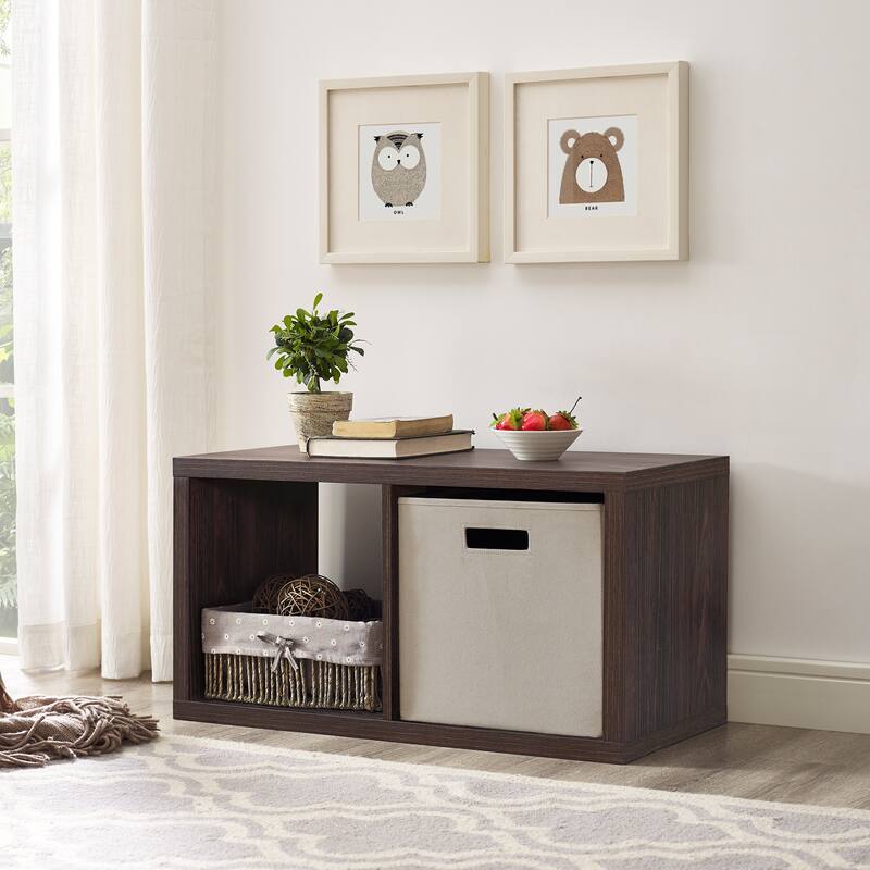 Linon Alaric 2 Cubby Storage Cabinet