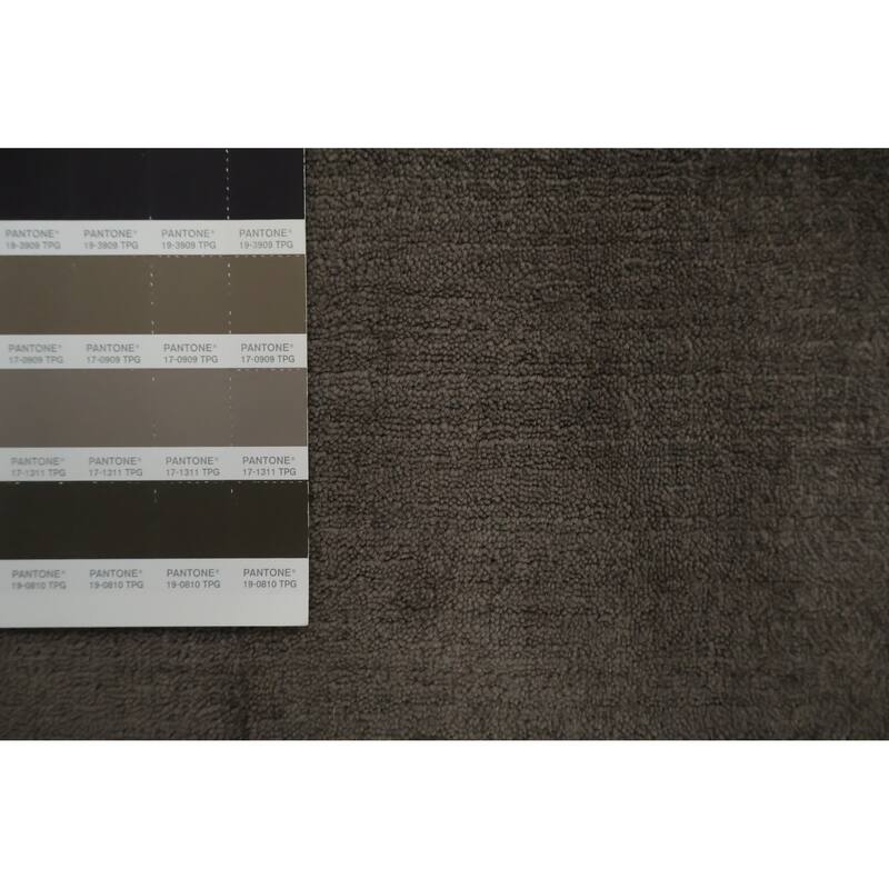 Hand Knotted Oriental Viscose Silk Carpet Tribal Animal Pictorial Brown Gabbeh Area Rug - 9' 7'' X 8' 0''