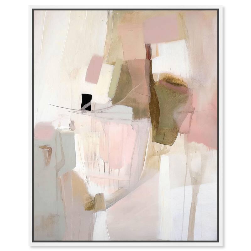 Pigment Flow I Canvas by Art Remedy - 20" x 24" - White