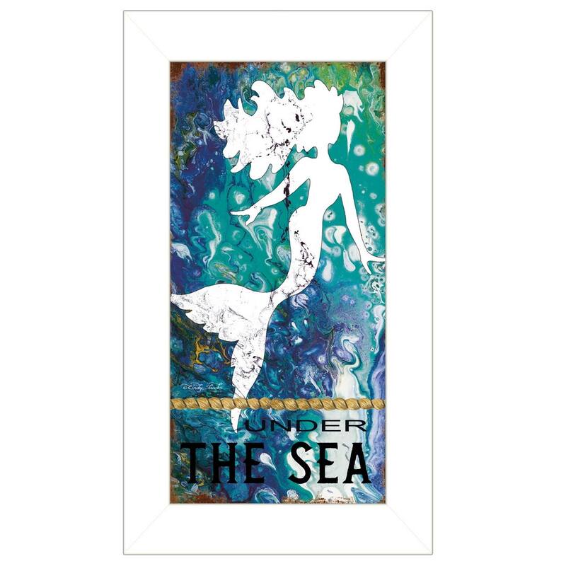 TrendyDecor4U "Under the Sea" Framed Print Wall Art by Cindy Jacobs