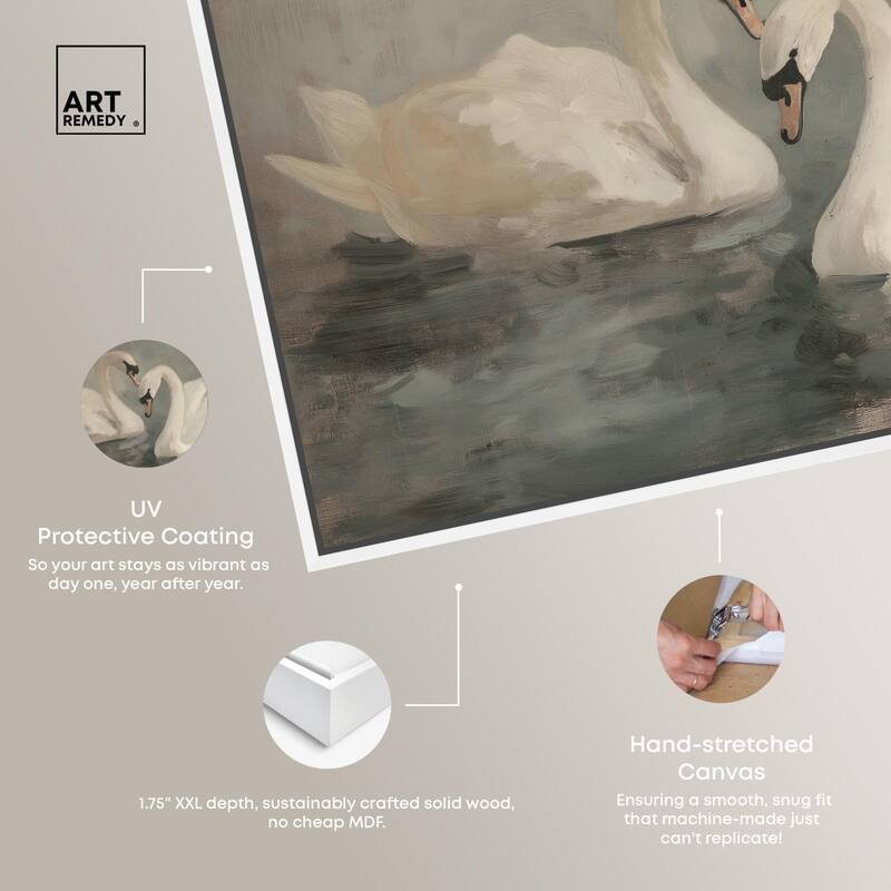 Ivory Idyllic Canvas by Art Remedy