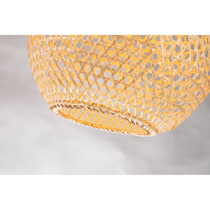 Round Rattan Pendant Light