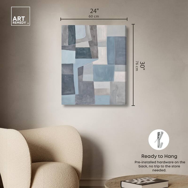 Tessellated Tones I Canvas by Art Remedy, Gallery Wrapped