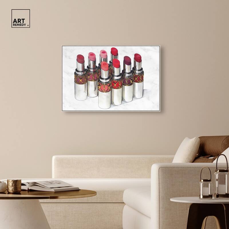 Doll Memories - Lipsticks 22 Canvas by Art Remedy