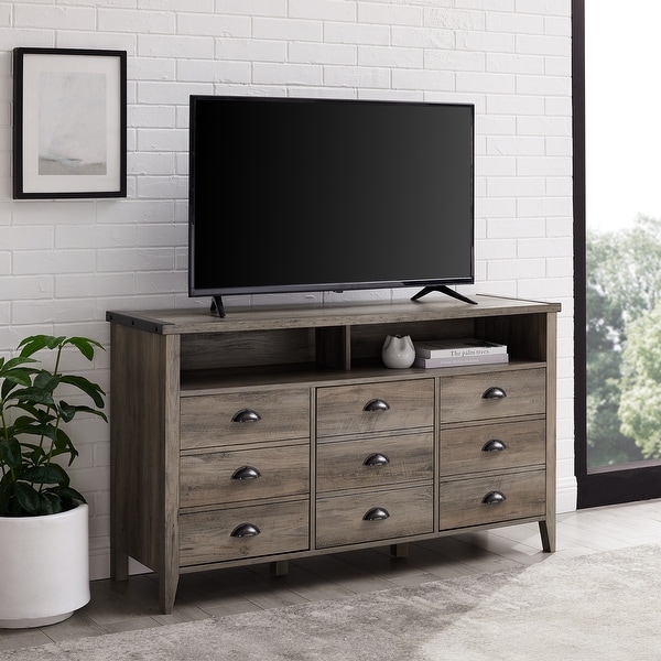 The Gray Barn 52-inch 3-Door TV Console. Opens flyout.