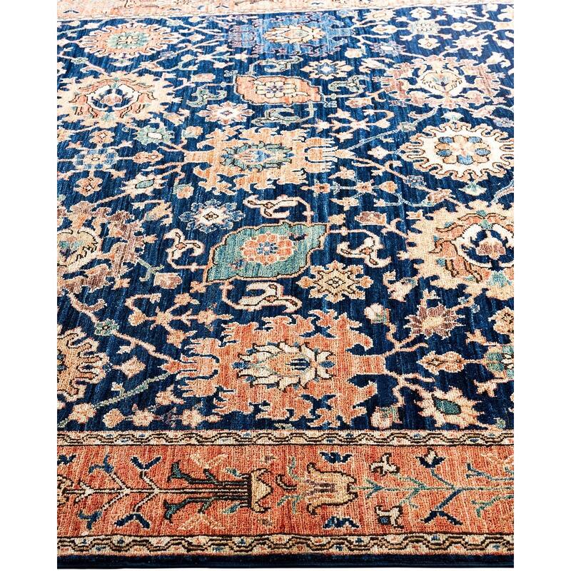 Serapi One-of-a-Kind Hand-Knotted Area Rug - Blue, 6' 2" x 9' 1" - 6' 2" x 9' 1"