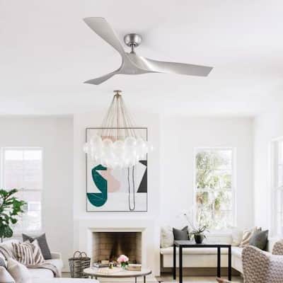 CO-Z 52-inch 3-Blade Propeller Ceiling Fan with Remote Midcentury Modern Farmhouse