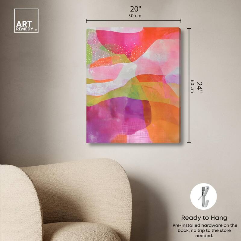 Garnet Gleam I Canvas by Art Remedy, Gallery Wrapped