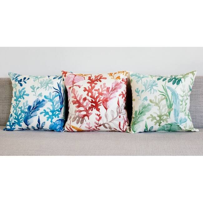 Sea Garden Throw Pillow