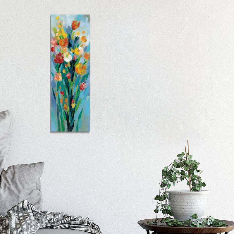 iCanvas "Tall Bright Flowers II" by Silvia Vassileva Canvas Print - 36x12x1.5