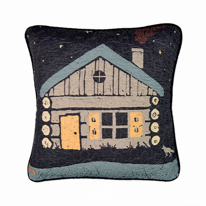 Donna Sharp Moonlit Cabin Square Decorative Pillow