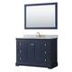 Option Dark Blue / White Carrara Marble Top / Brushed