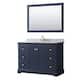 Option Dark Blue / White Carrara Marble Top / Brushed