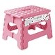 preview thumbnail 18 of 28, 9" Folding Step Stool with Handle by Casafield Pink
