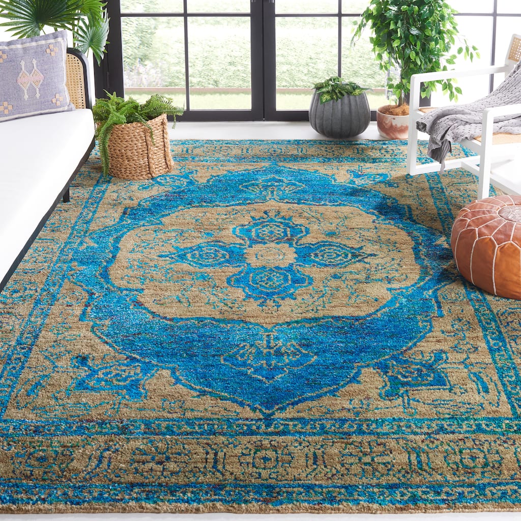 SAFAVIEH Hand-knotted Tangier Effi Modern Wool Rug