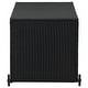 preview thumbnail 3 of 6, vidaXL Patio Storage Box Black 47.2"x25.6"x24" Poly Rattan