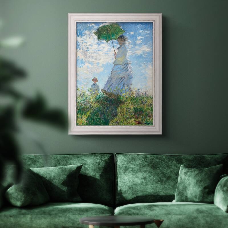 Woman with a Parasol  Premium Framed Canvas- Ready to Hang