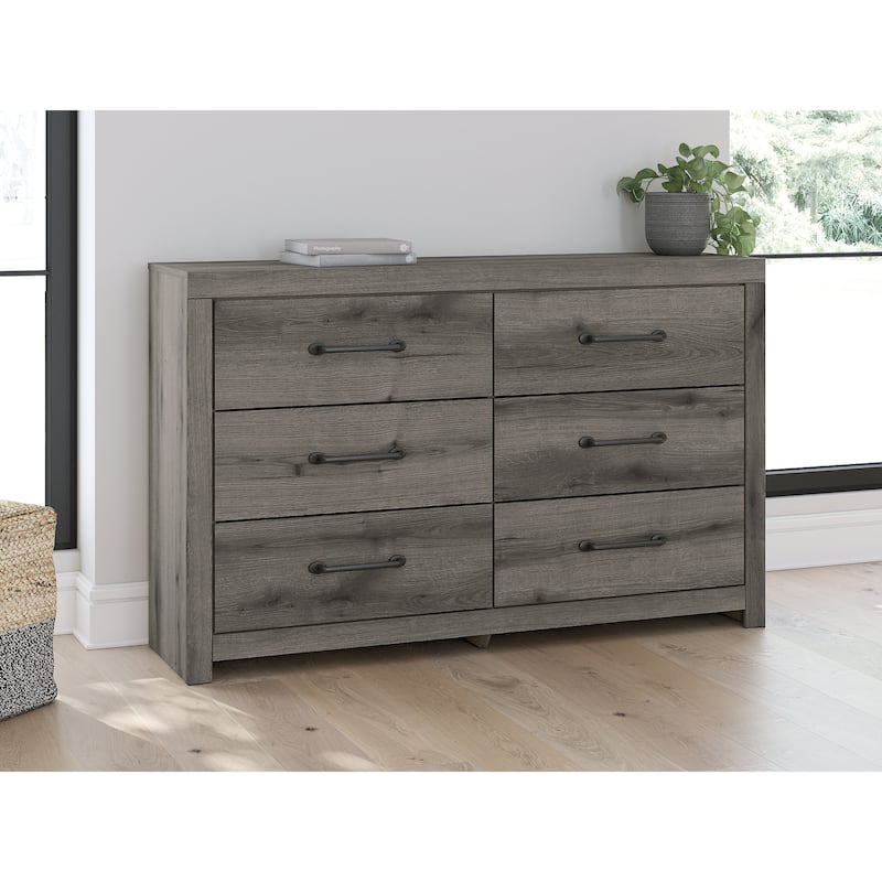 Signature Design by Ashley Fondenlane Gray Dresser - Gray - 6-drawer