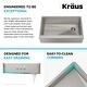 preview thumbnail 21 of 52, KRAUS Kore Stainless Steel Farmhouse Kitchen Sink with Accessories