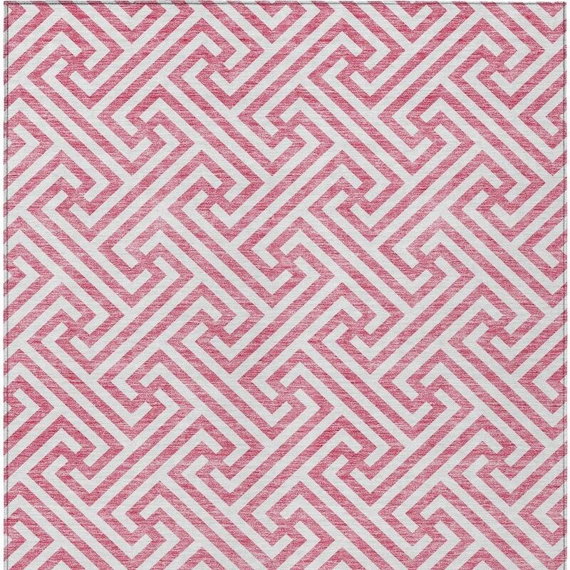 HomeRoots Geometric Transitional Rectangle Outdoor Rug