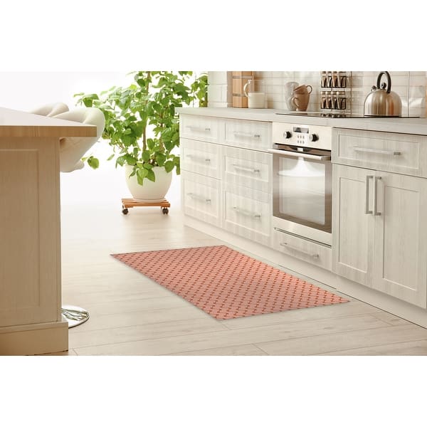 Jute Peach Kitchen Mat By Kavka Designs Overstock 30586157