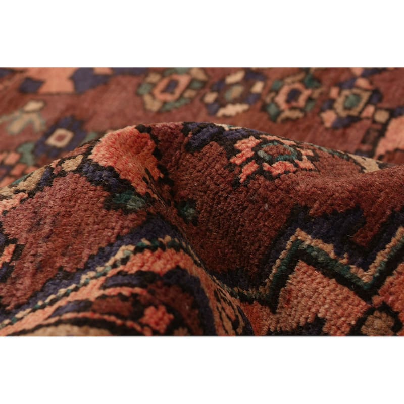 ECARPETGALLERY Hand-knotted Anadol Dark Red Wool Rug - 3'5 x 9'10