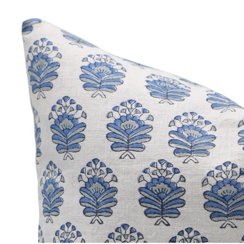 Fabdivine Linen Bohemian Block print pillow Cover
