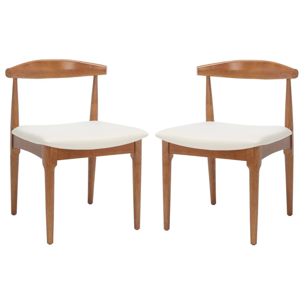 SAFAVIEH Anice Retro Dining Chair (Set of 2) - 22" W x 21" D x 30" H - 22"Wx21"Dx30"H