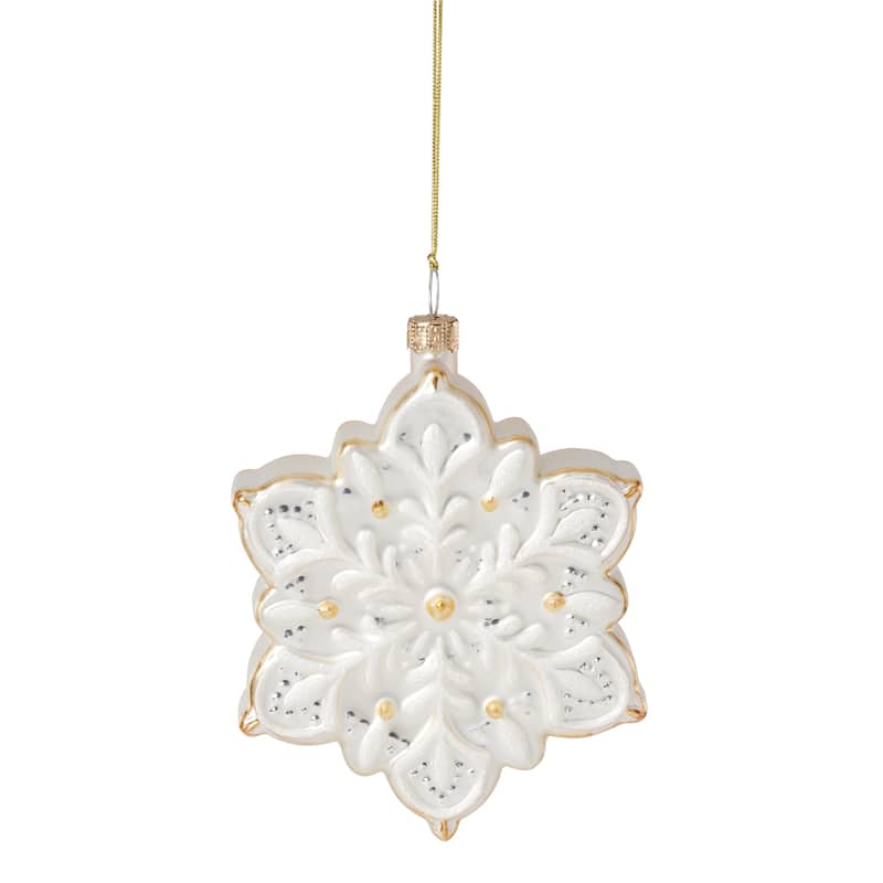 Lenox 2025 Blown Glass Snowflake Ornament