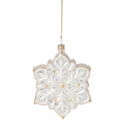 Lenox 2025 Blown Glass Snowflake Ornament
