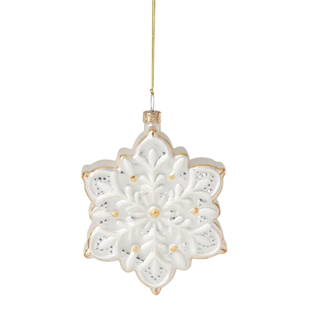 Lenox 2025 Blown Glass Snowflake Ornament
