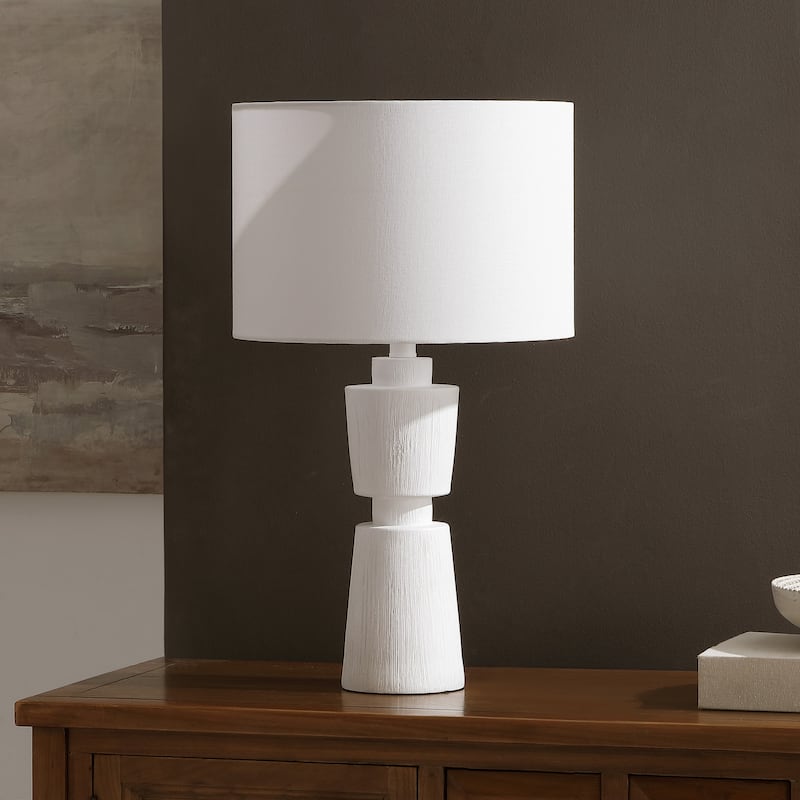 SAFAVIEH Nici 23-inch Resin Table Lamp (LED Bulb Included) - 13"W x 13"D x 23"H