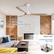 preview thumbnail 22 of 72, Sofucor 52''/60" Large Ceiling Fan without Lights, Remote Control and Reversible Motor Included, Smart Optinal