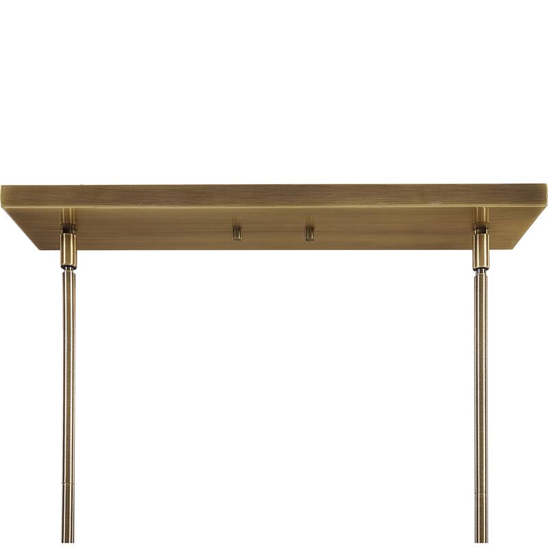 Uttermost Brookdale Industrial 3-Light Linear Chandelier