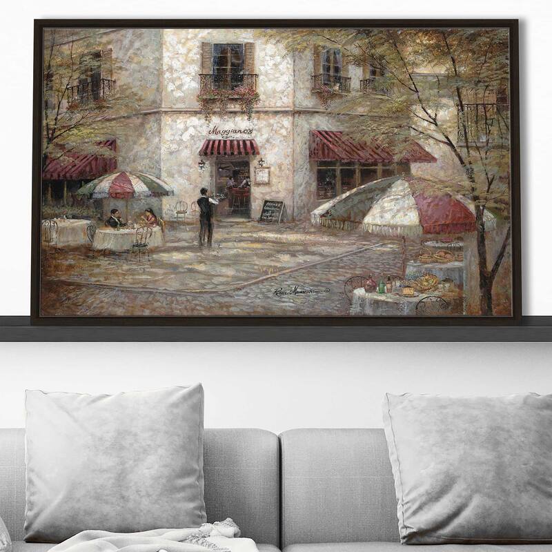 "Maggianos" by Ruane Manning Print on Floating Canvas