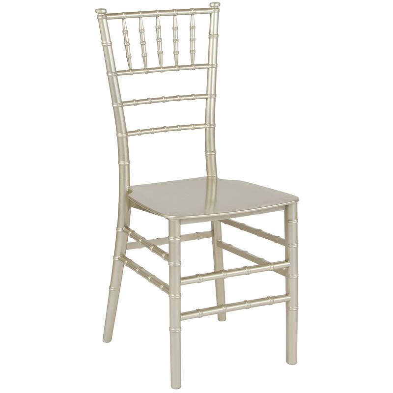 Resin Stackable Chiavari Chair - 15"W x 18.75"D x 35"H - 15"W x 18.75"D x 35"H
