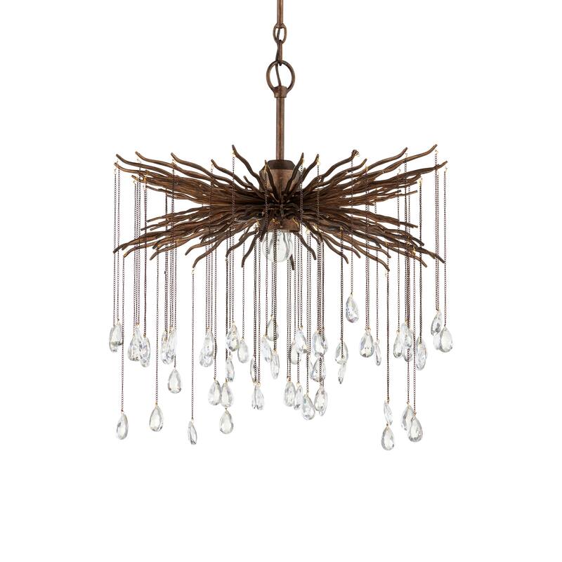 Currey & Company Fen Small Chandelier - 23"h x 20.5"dia