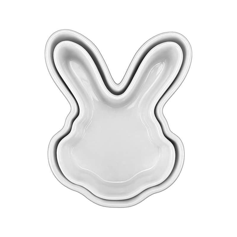 BIA Cordon Bleu Bunny Head, Set of 2 - 14 oz & 7 oz - 2 Piece - 14 oz & 7 oz - White