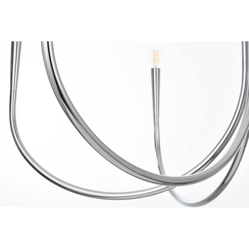 Elegant Lighting LD722D50 Layne 6 Light 50" Wide Taper Candle Style